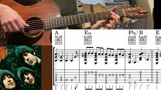 Norwegian Wood  Isolated Acoustic 12string and Sitar [upl. by Davon]