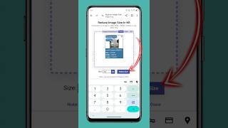 How to reduce image size online 🤔 shorts [upl. by Suivatram]