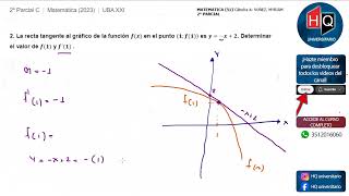 2023  SEGUNDO PARCIAL  TEMA C  MATEMATICA 51  UBA XXI [upl. by Amlus458]