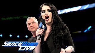 Shane McMahon names Paige the new GM of SmackDown SmackDown LIVE April 10 2018 [upl. by Leoy]