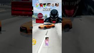 Help Me Get My Crush Attention In A Car Brake Test Challenge 😥🚗 shorts beamngdrive [upl. by Denae581]