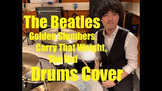 The Beatles  Golden Slumbers Carry That Weight The End Drums cover reuploaded [upl. by Naujled318]