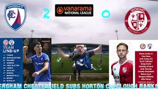 this is my reaction to Dobra goal for Chesterfield vs Woking in the national league [upl. by Stutsman]