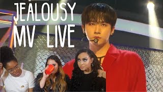 MONSTA X JEALOUSY LIVE MV REACTIONampREVIEW  TIPSY KPOP [upl. by Vola]