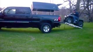 ATV Loading  TopperLift  Power Raising Truck Topper  Snowmobile Loading [upl. by Knarf]