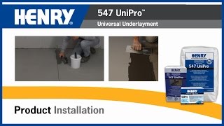 HENRY® 547 UniPro™ Universal Underlayment [upl. by Claudette]