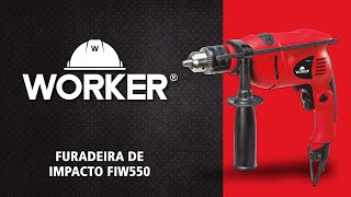 FURADEIRA DE IMPACTO FIW550  WORKER [upl. by Llenrap150]