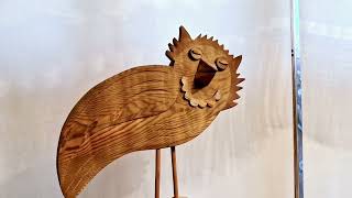 Сова woodcarvers wood woodworking sculpture резьбаподереву арт [upl. by Arytahs859]