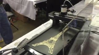 PancakeBot printing an Eiffel Tower [upl. by Nissa]