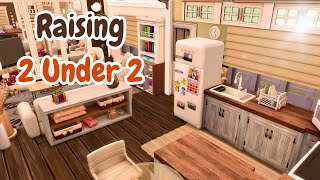 The Sims 4  Raising 2 Under 2  Speed Build WVoice Over No CC [upl. by Loris852]