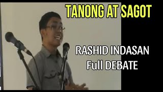 JUN LUCINO VS RASHID INDASAN  FULL DEBATE [upl. by Nnel]