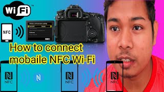 How to connect canon EOS 80D  to smart phone using Wi  Fi  NFC and backup photo apne Mobail me [upl. by Estren533]