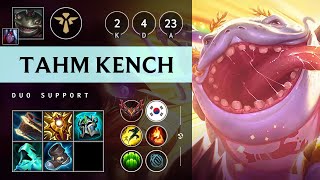 Tahm Kench Support vs Nautilus  KR Grandmaster Patch 1423 [upl. by Sheryle787]