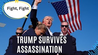 Shocking Video Assassination Attempt on Donald Trump Captured on Camera  Shooter Neutralized [upl. by Drolyag]