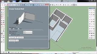 SketchUp 2014 Plugin 1001bit free model140312 membuat tembok [upl. by Ahsielat994]