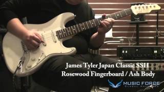 MusicForce James Tyler Japan Classic vs Studio Elite  Crunch Solo Tone Demo [upl. by Cheke]