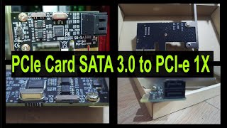 PCie Card SATA 3 0 to PCIe x1 [upl. by Enneirdna]