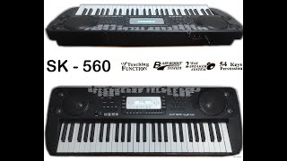 SK 560 keyboard  DEMO songs [upl. by Anelrac]