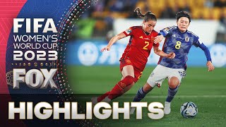 Japan vs Spain Highlights  2023 FIFA Womens World Cup [upl. by Niamrej]