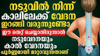 നടുവിന്റെ വേദന കാലിലേക്ക് വരുന്നുണ്ടോ ഈ തെറ്റ് ചെയ്യാതിരുന്നാൽ പൂർണ്ണമായി മാറ്റാംback pain relief [upl. by Gambrell]