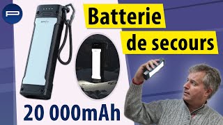 Batterie de secours 20 000mAh PB250 avec lampe LED Revolt PEARLTVFR [upl. by Alram361]