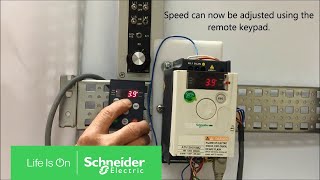 Switching Altivar 12 Speed Control from Terminals to Remote Keypad  Schneider Electric Support [upl. by Ulani621]