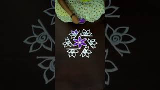 Flower Rangoli Design TSRangoli [upl. by Hagep653]