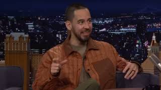 Mike Shinoda reacts to running into the mic stand during live performance [upl. by Uaeb]