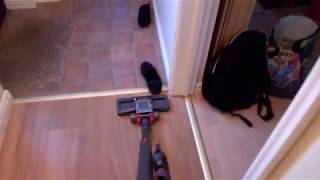 Dyson Cinetic Big Ball Animal CY22 Cleaning Hard Floor with CarpetFloor tool [upl. by Lustick]