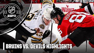 Boston Bruins vs New Jersey Devils  Full Game Highlights [upl. by Leonardi614]