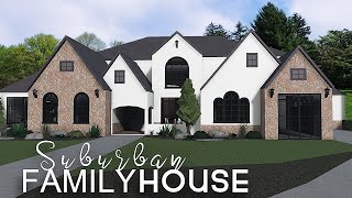 Bloxburg 100k No Advance Placing Suburban House  ROBLOX bloxburg [upl. by Synn776]