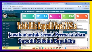 Cara Mengupdate Dapodik Versi 2025a [upl. by Aenel]