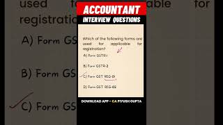 Accountant Interview Questions Accounting Journal Entries gst taxation [upl. by Udelle864]