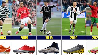 Cristiano Ronaldo  The Evolution of CR7 Football boots 20022022 [upl. by Atoked538]