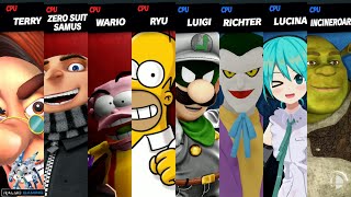 Hugh Gru Eddy amp Homer vs Mr L Joker Miku amp Shrek [upl. by Hinkel]