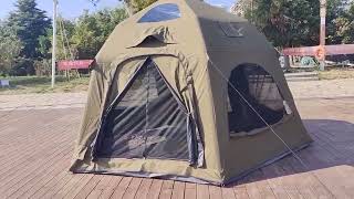 Hexagonal tent donecamping inflatabletent airtent tentfactory [upl. by Haeel]