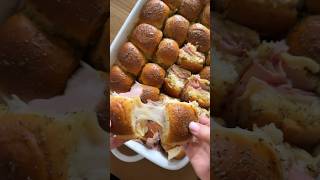 Crazy Easy Ham and Cheese Sliders [upl. by Holms]