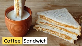 Dalgona Coffee Sandwich  Whipped Coffee Sandwich Recipe  Sauté [upl. by Chapen]