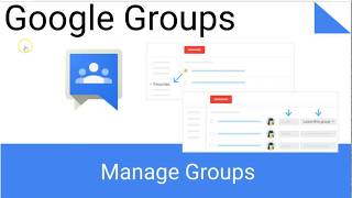 How to Manage Google Groups [upl. by Nod]