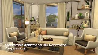 The Sims 4  Stonestreet Apartments 4 Renovation  Stop Motion Build  No CC [upl. by Yim]