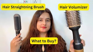 Hair Straightening Brush or Hair Volumizer  what to Buy  SWATI BHAMBRA [upl. by Ellecram]