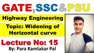 Widening of Horizontal curve  GATE  SSC  Theory and Numerical [upl. by Hannala]