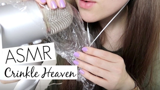 ASMR  INTENSE in Your Ear Crinkle Heaven  Plastic Wrap on Microphone [upl. by Miculek353]