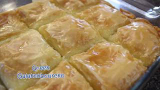 How to make Greek Galaktoboureko Sweet Custard pie [upl. by Ttoile725]