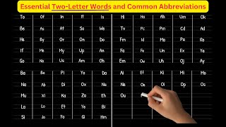 TwoLetter Words Essential Words and Abbreviations in English  Two letter words port  2 [upl. by Noyar]