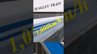 Worlds Fastest Maglev Train at 1000kmh train shorts viral shortvideo [upl. by Enidlarej]