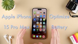 How to Optimize Battery Charging on the Apple iPhone 15  Apple iPhone 15 Pro Max [upl. by Eerolam]