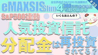 人気のSampP500投資信託【再投資された分配金はいくら？】答えは東証SampP500ETF！？ [upl. by Hanna]