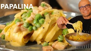 PAPALINA fettuccine alla Papalina della tradizione ricetta papalina [upl. by Deden]