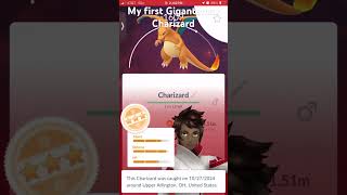 My first Gigantamax Charizard pokemon pokémon pokemongo [upl. by Ennahteb]